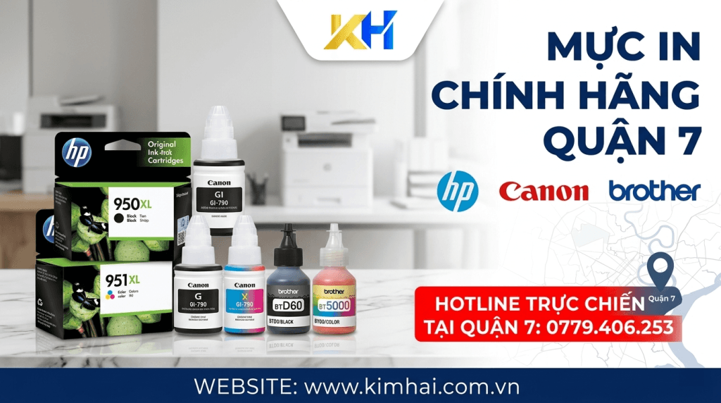 mực in chính hãng hp canon brother quận 7