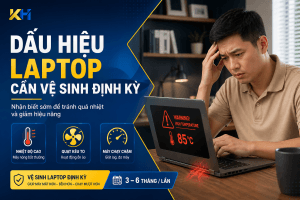 dấu hiệu laptop cần vệ sinh