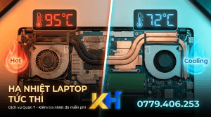 vệ sinh laptop bị nóng quận 7
