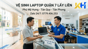 vệ sinh laptop bị nóng quận 7