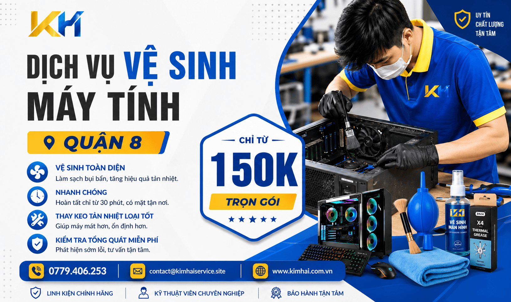vệ sinh pc quận 8 tận nơi