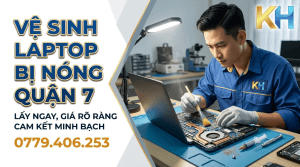 vệ sinh laptop bị nóng quận 7