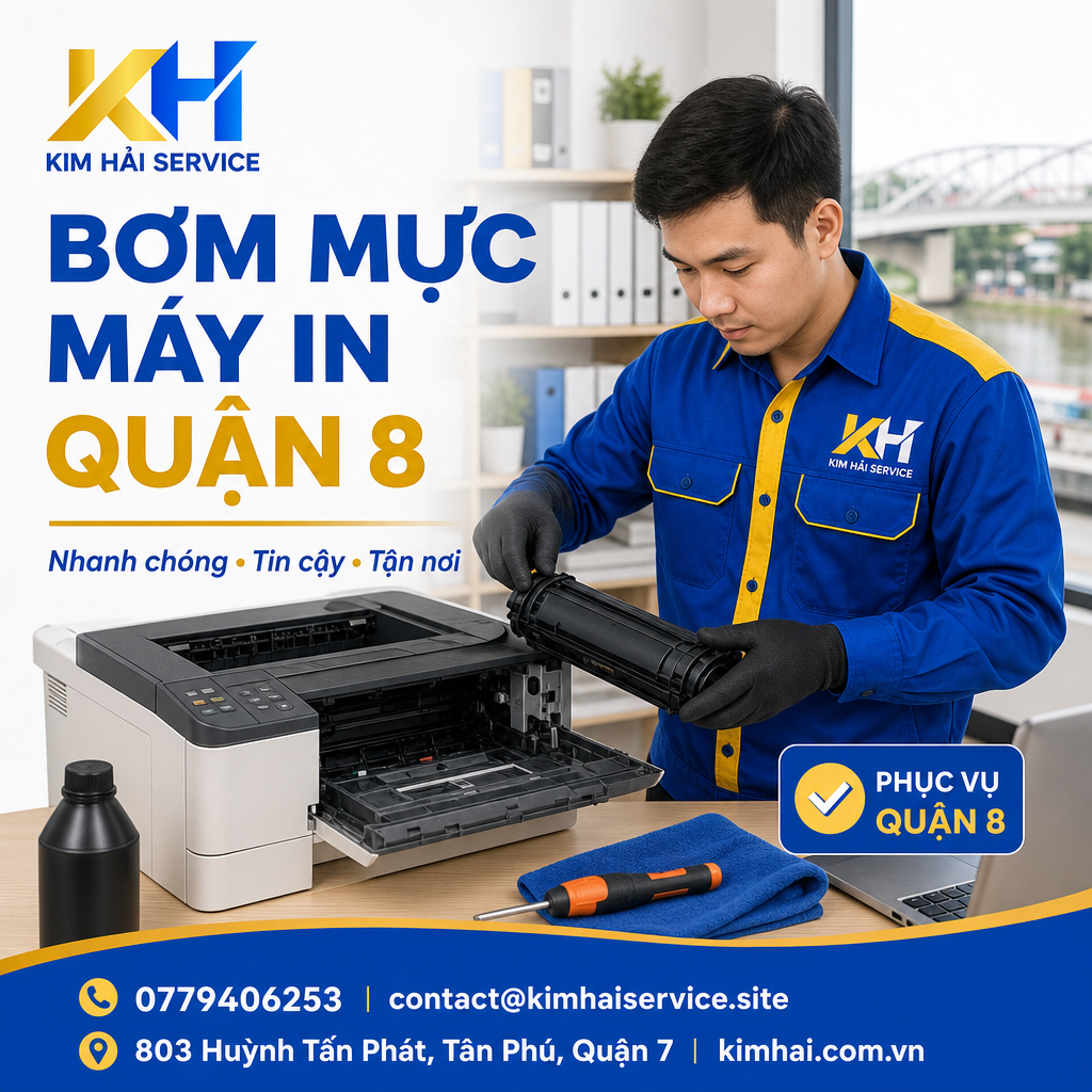 bơm mực máy in quận 8