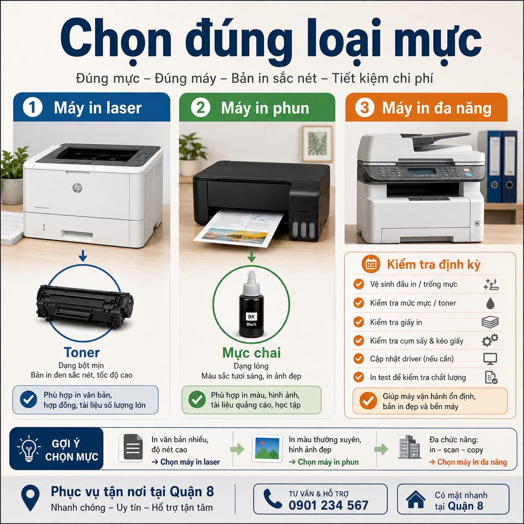 Hình minh hoạ 2: Bơm mực máy in quận 8