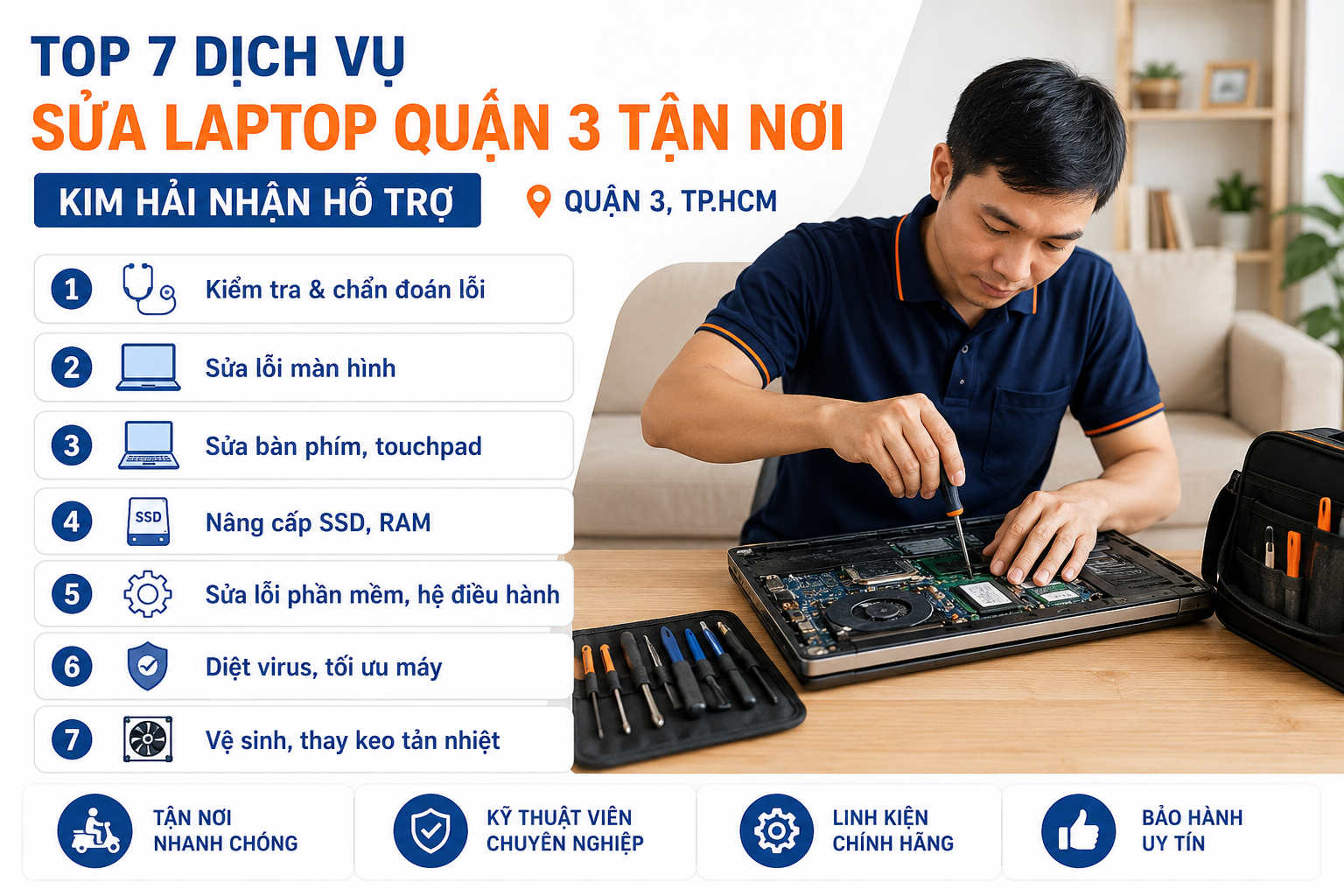 Hình minh hoạ 2: sửa laptop quận 3 tận nơi