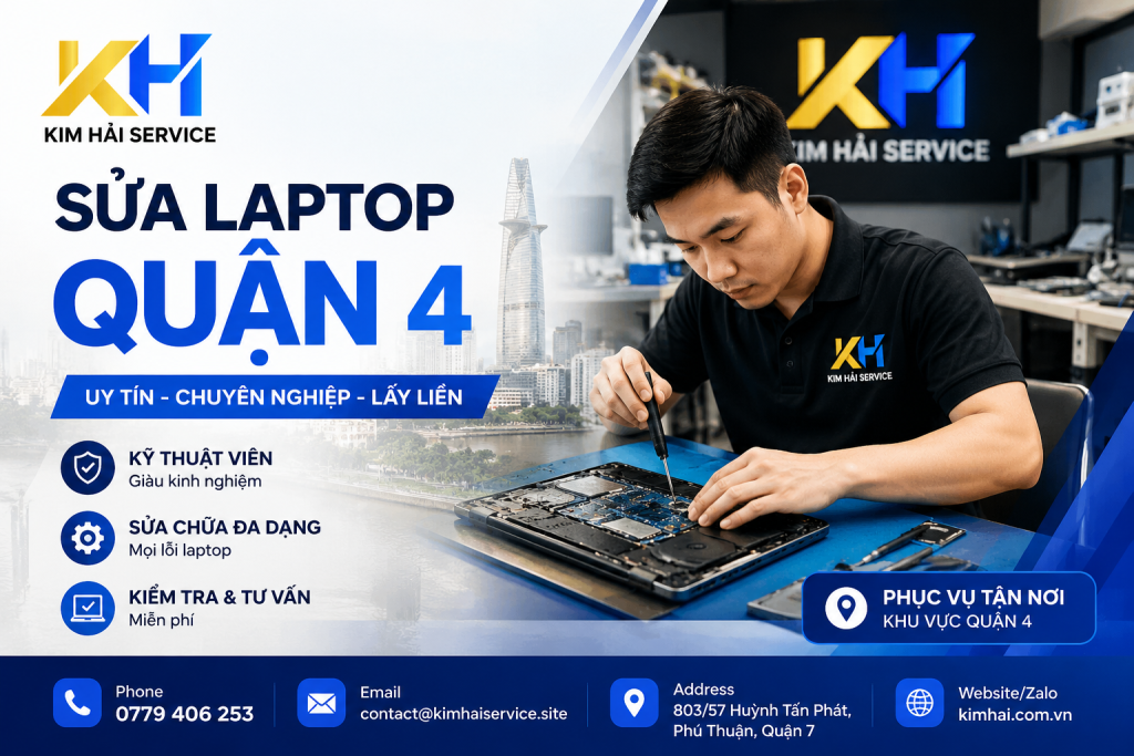 sửa laptop quận 4